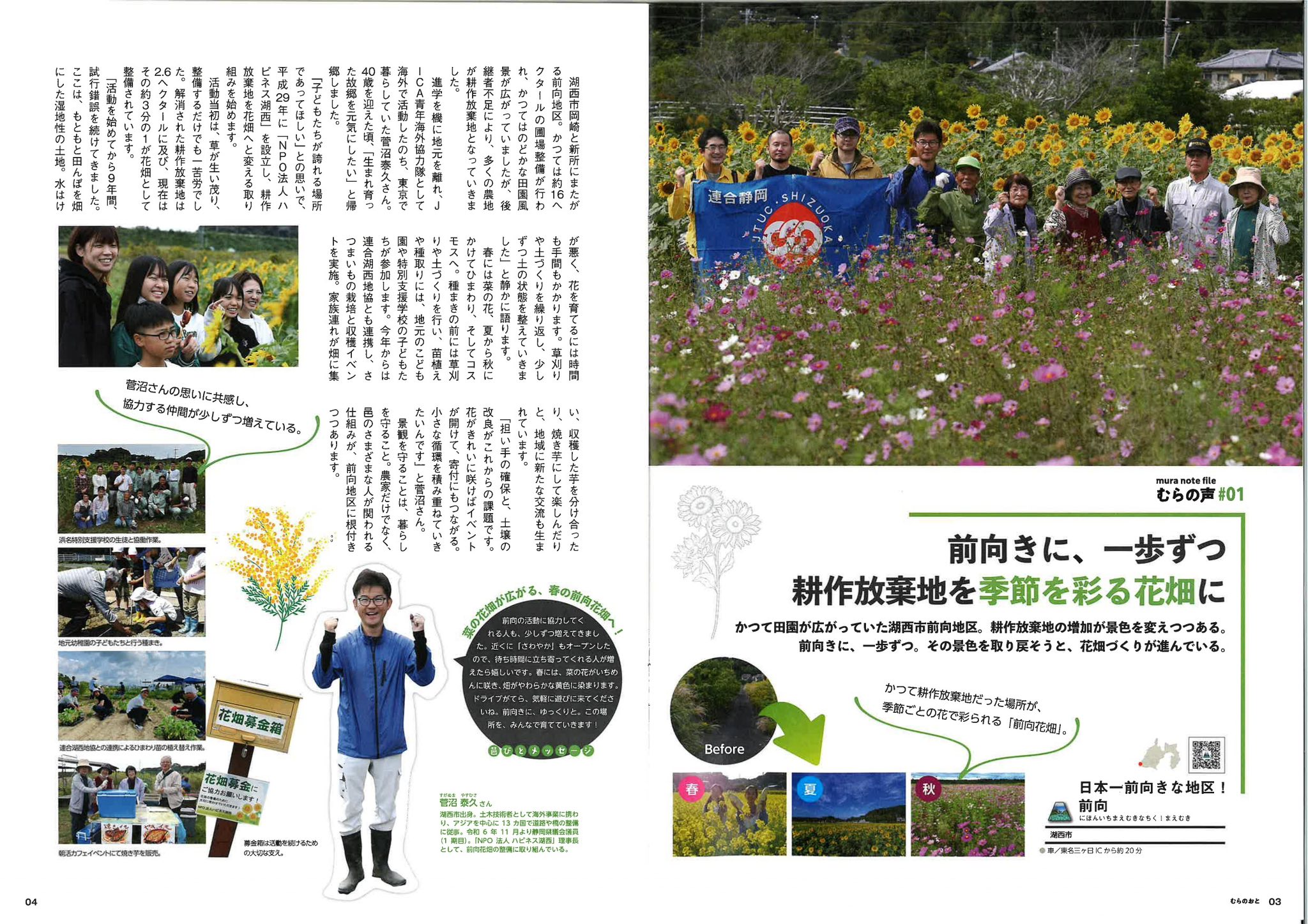 「前向花畑」の活動! | 静岡県議会議員(湖西市選出)菅沼 泰久